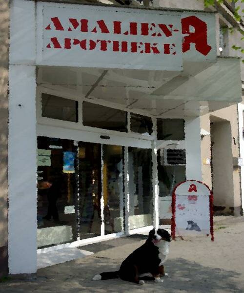 Auenansicht der Apotheke